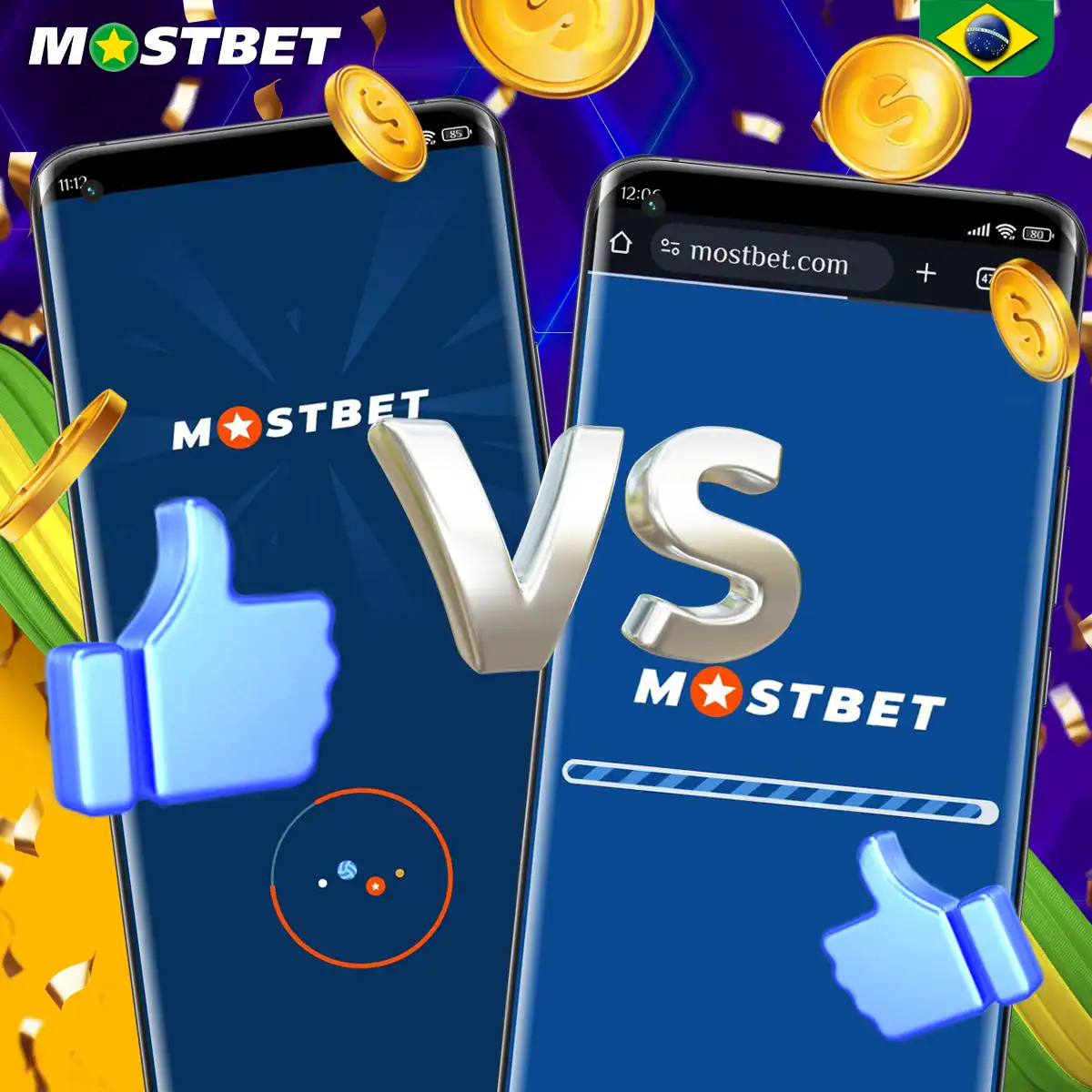 Alguns pontos para comparar o aplicativo Mostbet e a versão móvel.