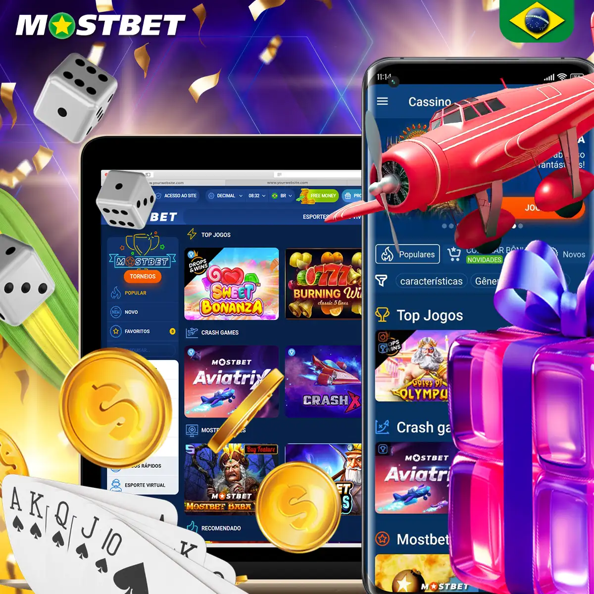 Jogos populares disponíveis no Mostbet Casino