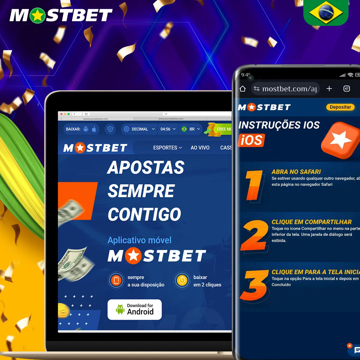Para maior conveniência do cliente, a casa de apostas oferece o aplicativo Mostbet.