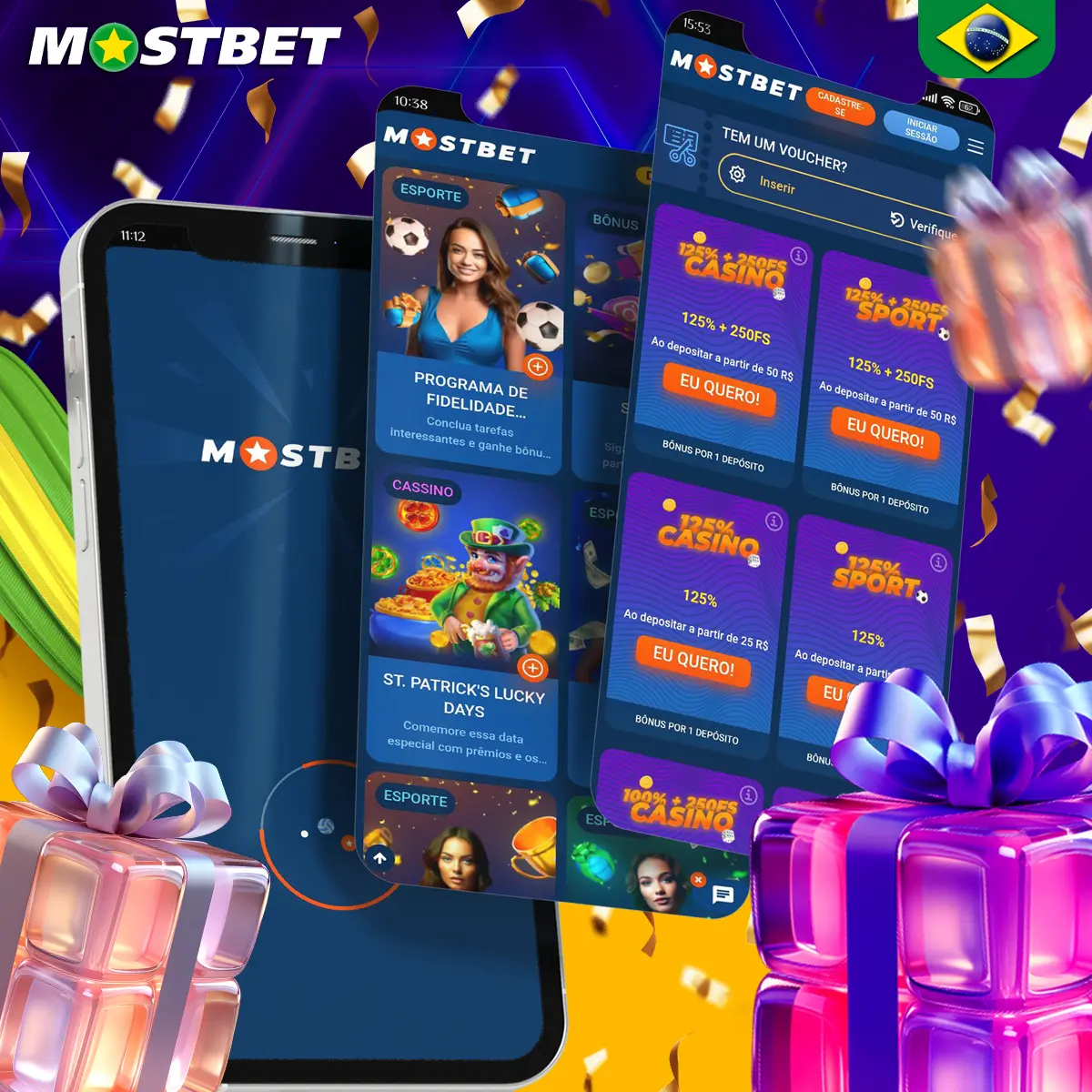 Várias promoções e bônus na Mostbet.