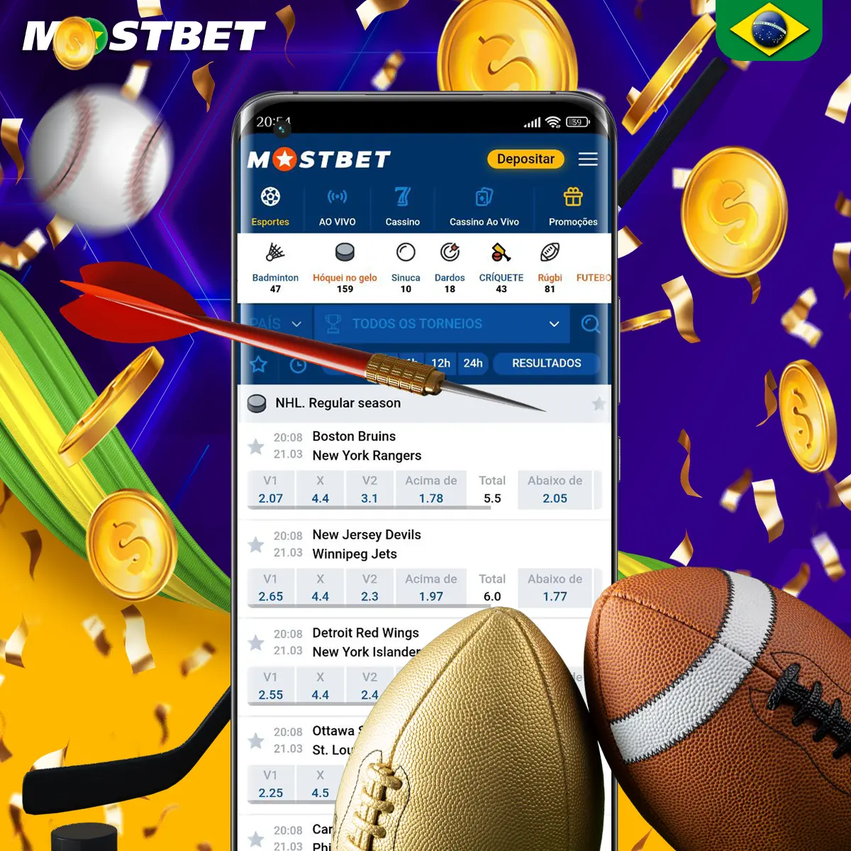 Opções de apostas em esportes eletrônicos na plataforma Mostbet.
