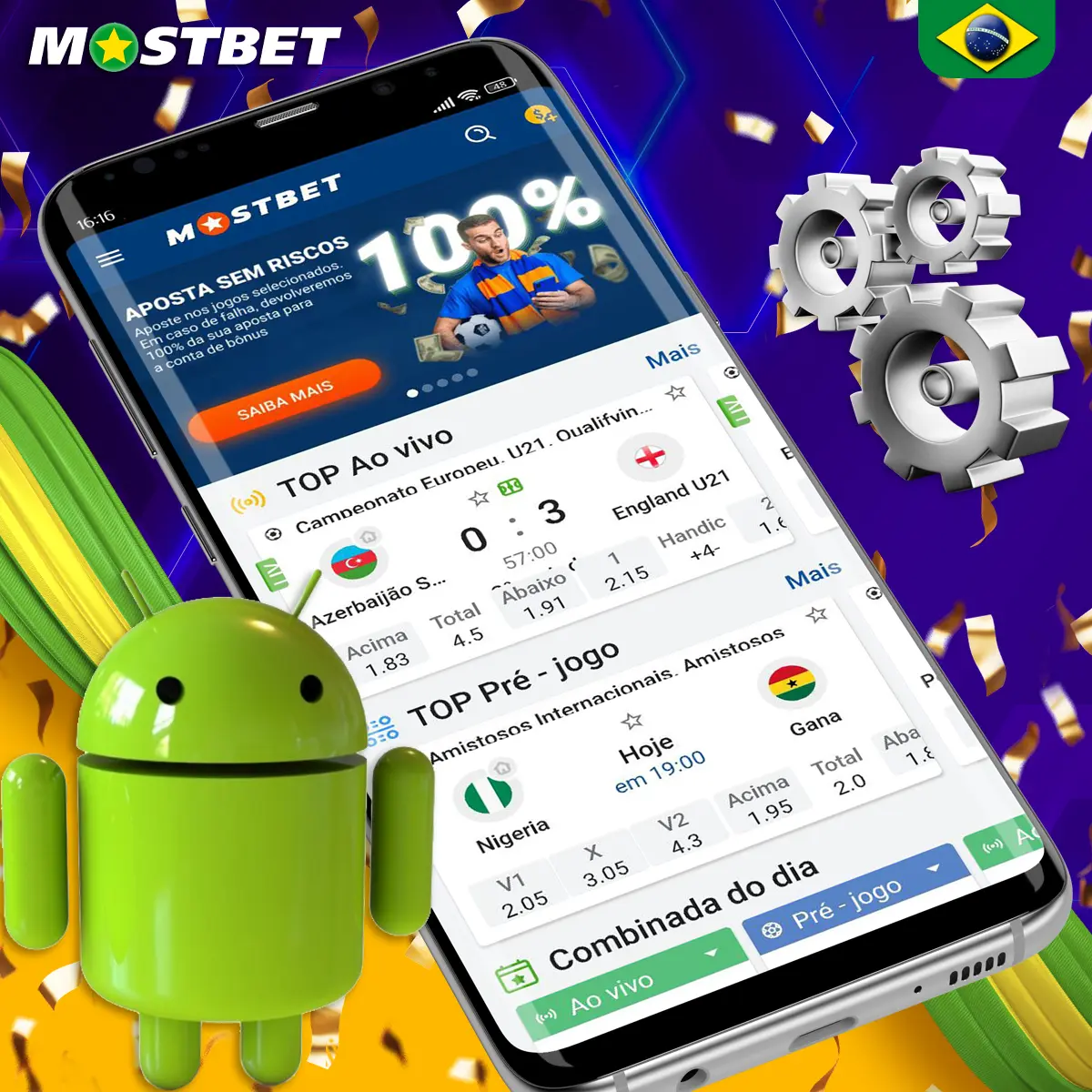 Requisitos do sistema para instalar a Mostbet no Android