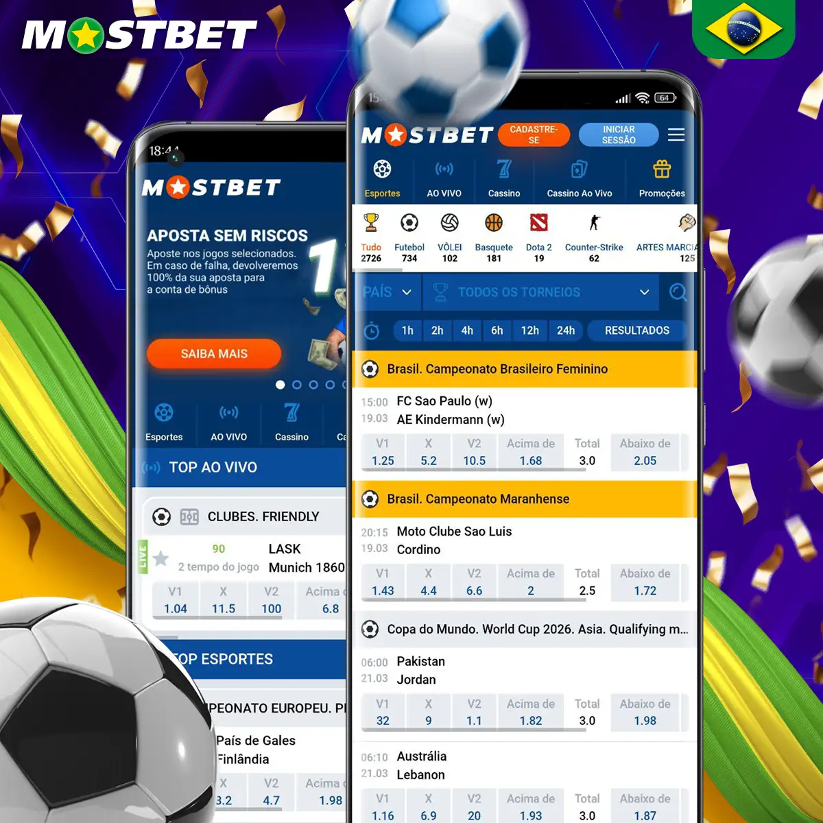 A Mostbet tem os melhores mercados de apostas em futebol em seu site.