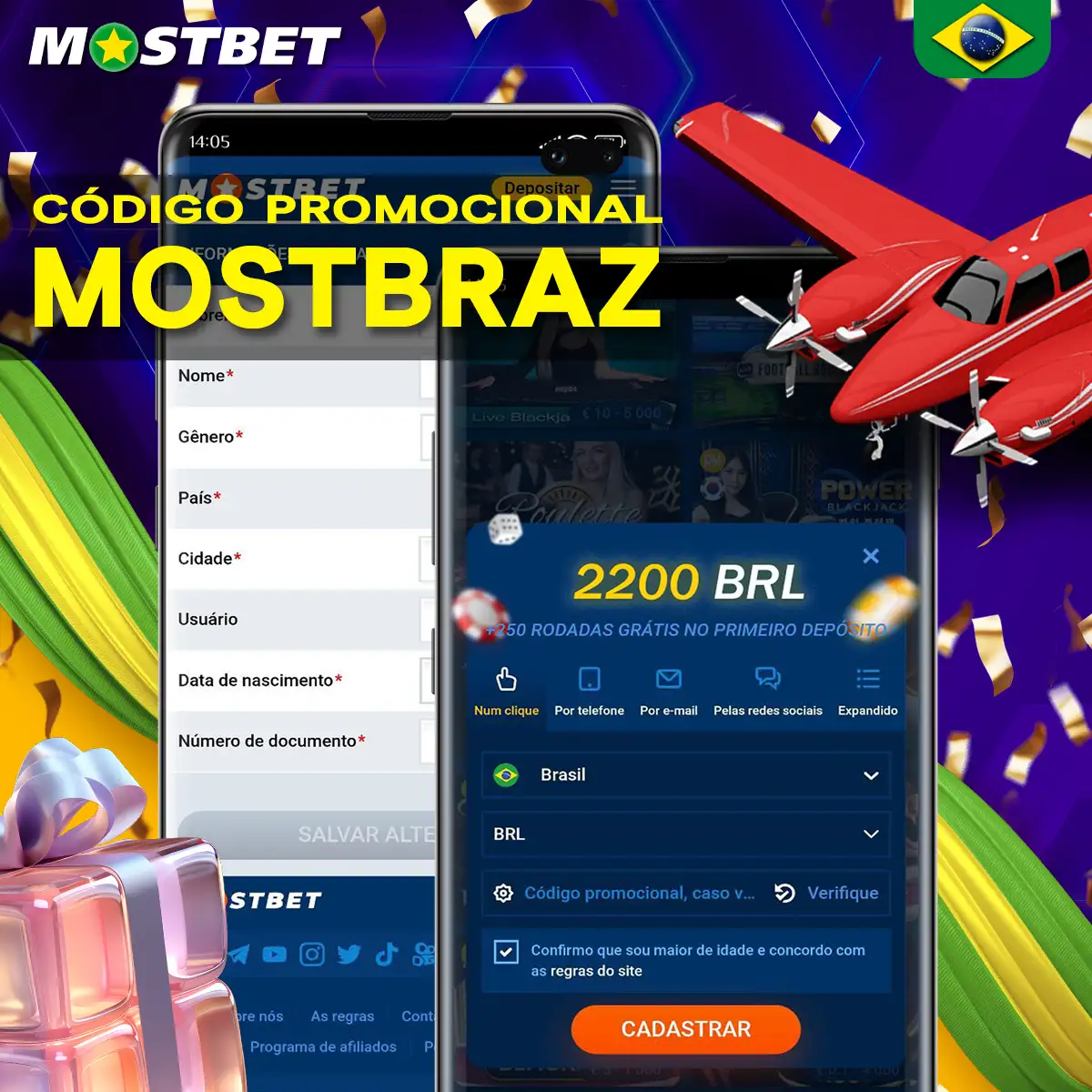 Aplicar o código promocional Mostbet Aviator