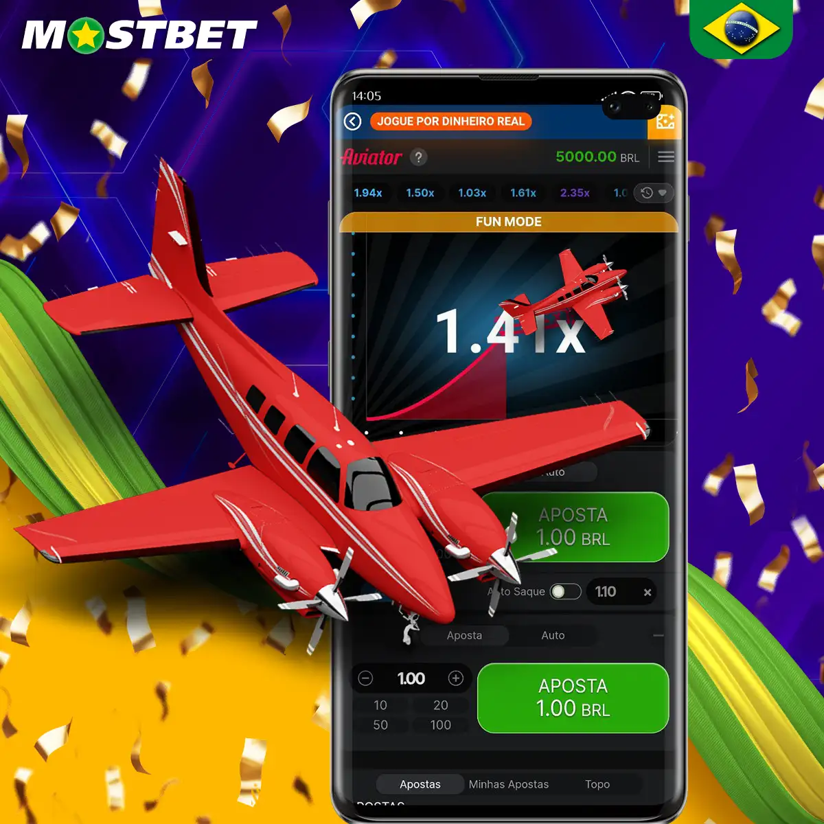 Principais recursos do jogo mostbet aviator