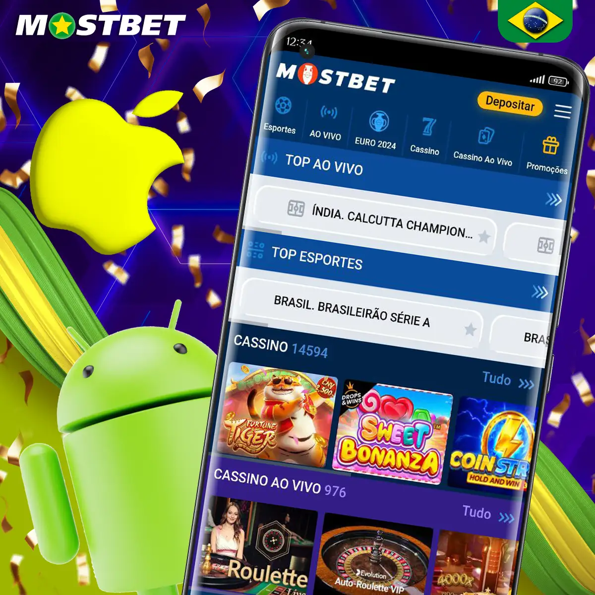 Aplicativo Mostbet para JetX