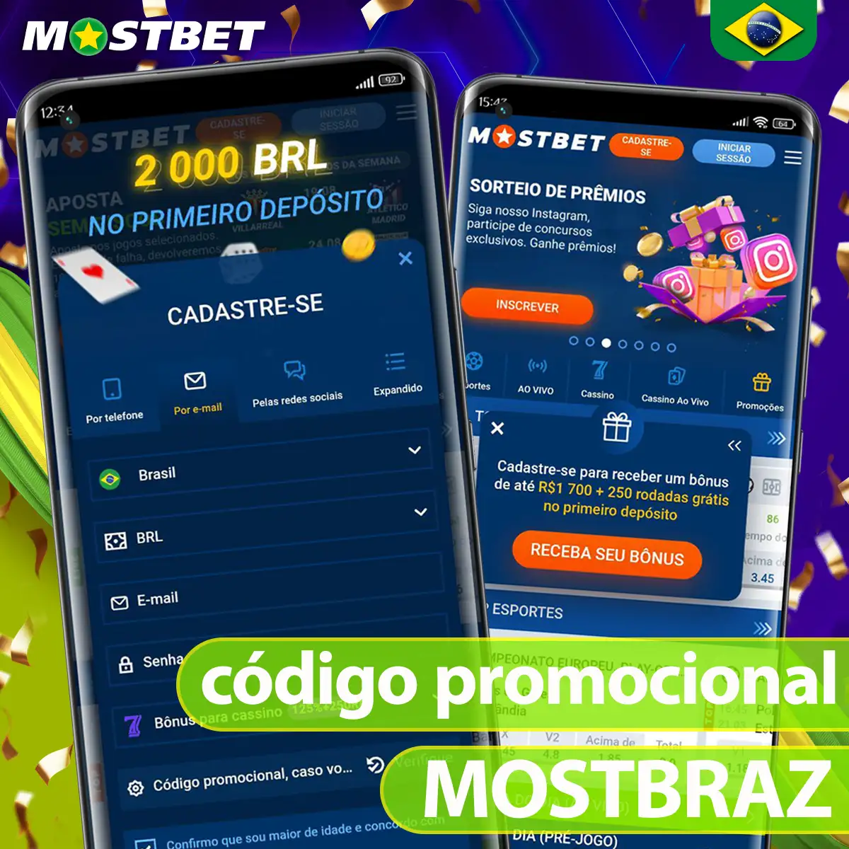 Como se registrar na Mostbet no Brasil