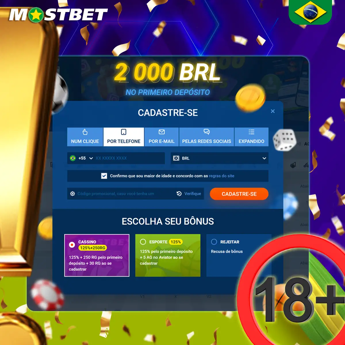 Registro da Mostbet: restrições e proibições