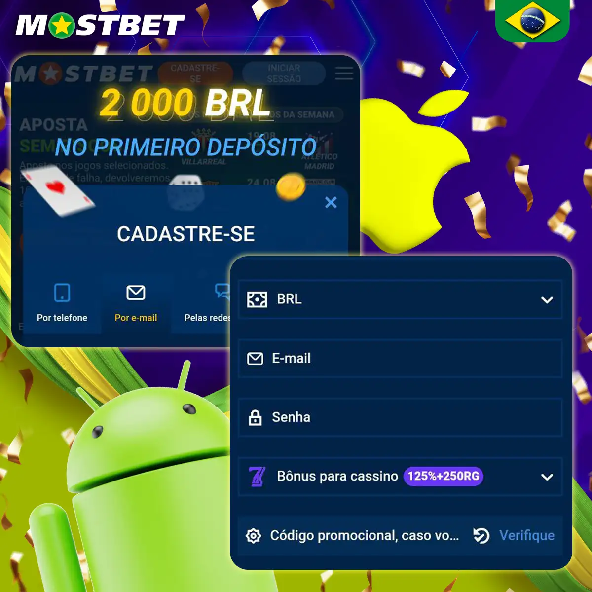 Como se registrar na Mostbet no Brasil