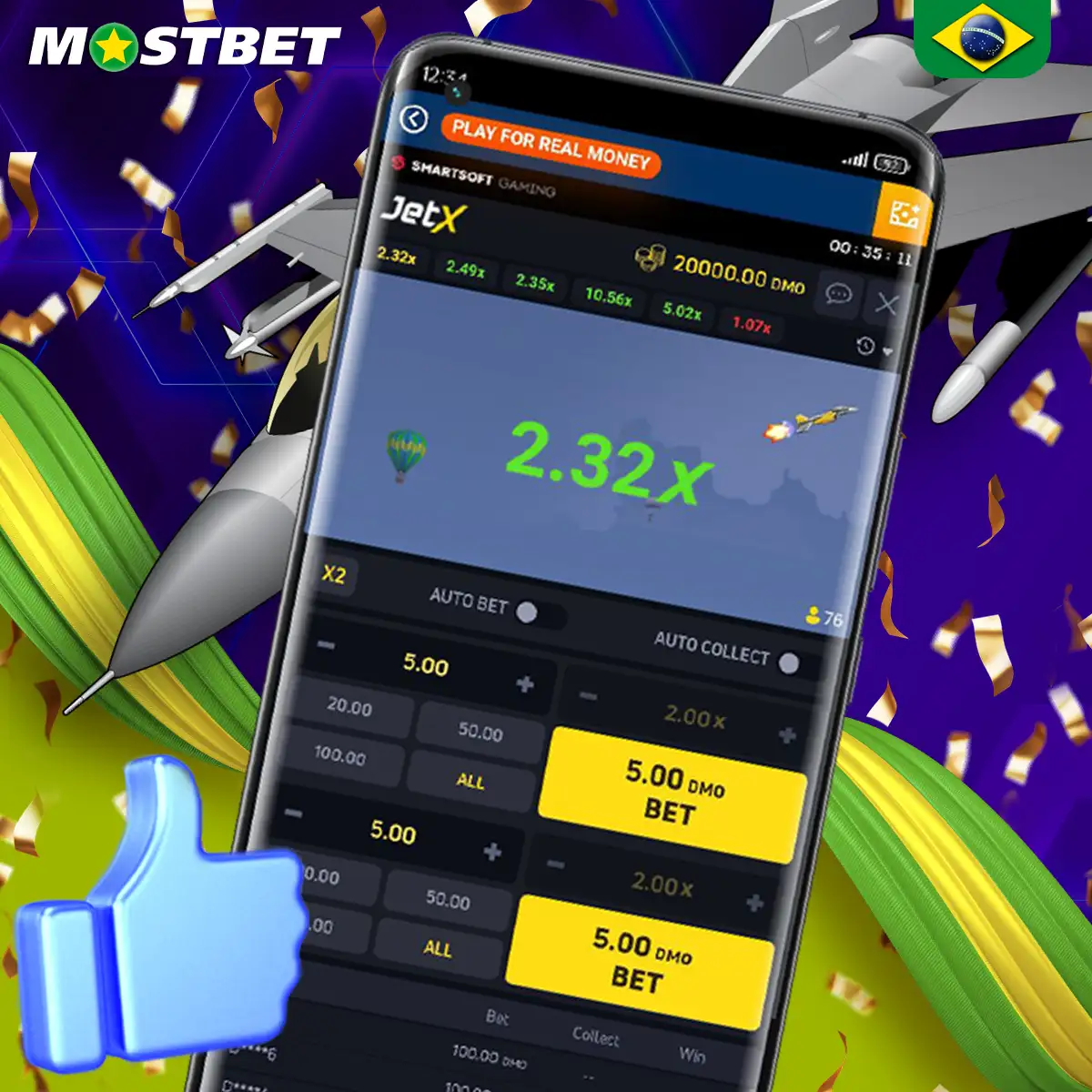 Avaliação da Mostbet JetX